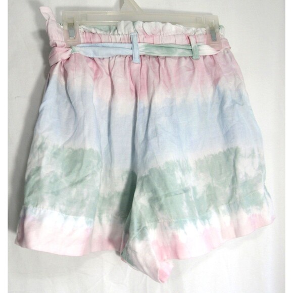 Cloth & Stone Multicolored Tie Dye Pastel Elastic Tie Waist Shorts Size XS EUC - Picture 2 of 3